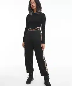 Calvin Klein Relaxed Logo Tape Joggers Black