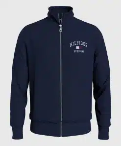 Tommy Hilfiger Modern varsity Zip Through Varsity Jacket Desert Sky