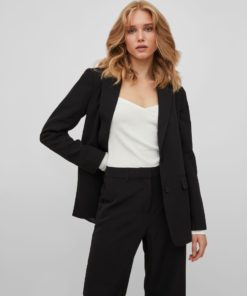 Vila Kamma Loose Blazer Black