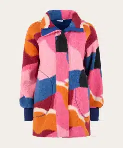 Knowledge Cotton Apparel Printed High Zip Jacket