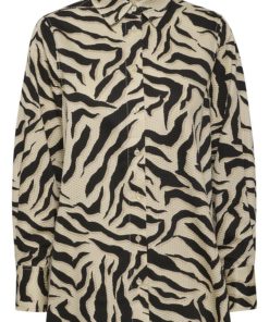 Part Two Varla Shirt Zebra Print