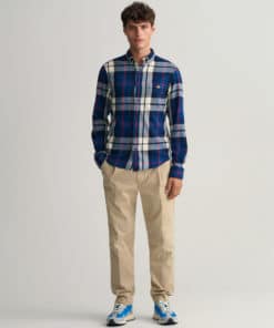 Gant Plaid Flannel Shirt Cream