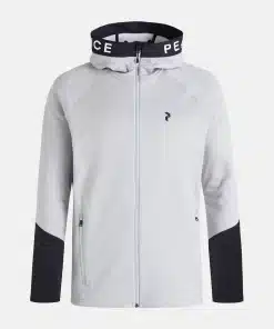 Peak Performance Rider Zip Hood Men Med Grey Melange