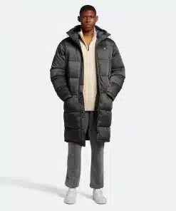 Lyle & Scott long Line wadded Coat Gunmetal