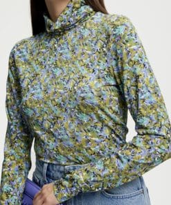 Gestuz Miliagz Rollneck Green/Blue Brush