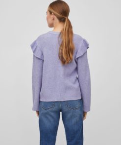 Vila Ril Flounce Knit Sweet Lavender