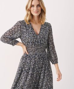 Part Two Siraline Dress Dark Navy Mini Flower