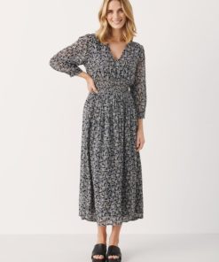 Part Two Siraline Dress Dark Navy Mini Flower