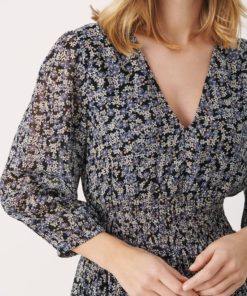 Part Two Siraline Dress Dark Navy Mini Flower