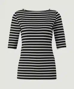 Comma, Striped T-shirt Black