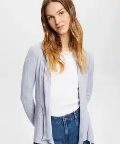 Esprit Rib Cardigan Light Blue