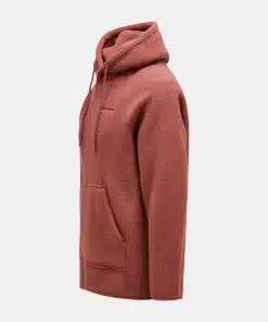 Peak Performance Fleece Hood Men Classic Clay