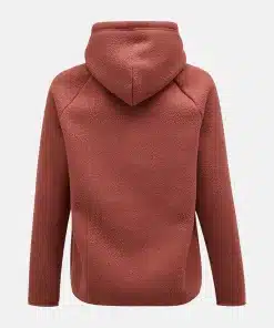 Peak Performance Fleece Hood Men Classic Clay