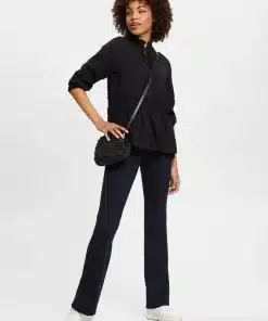 Esprit Peplum Blouse Black