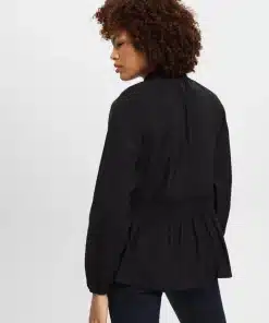 Esprit Peplum Blouse Black