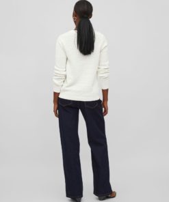 Vila Dalo O-neck Knit White Alyssum