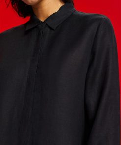 Esprit Linen Dress Black
