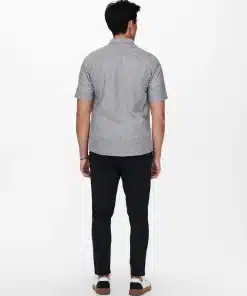 Only & Sons Caiden Life Linen Solid Shirt Blue