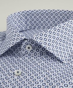 Stenströms Light Blue Patterned Twill Shirt