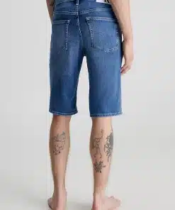Calvin Klein Slim Denim Shorts Denim Medium