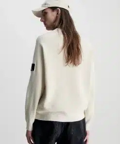 Calvin Klein Core Badge Sweashirt Eggshell