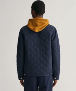 Gant Quilted Windcheater Jacket Evening Blue