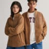 Gant Teen Shield Fleece Jacket Cocoa Brown