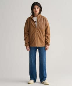 Gant Teen Shield Fleece Jacket Cocoa Brown