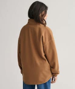 Gant Teen Shield Fleece Jacket Cocoa Brown