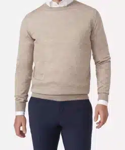 Oscar Jacobson Custer Roundneck Beige