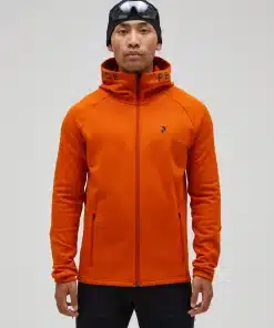 Peak Performance Rider Zip Hood Men Gold Flame
