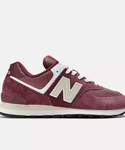 New Balance 574 Maroon With Grey