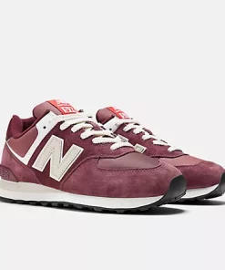 New Balance 574 Maroon With Grey