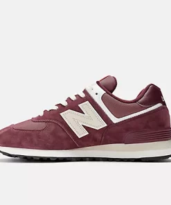 New Balance 574 Maroon With Grey