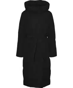 Vero Moda Leonie Long Down Jacket Black
