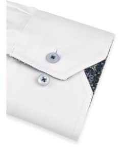Stenströms White Contrast Twill Shirt