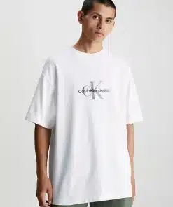 Calvin Klein Archival Mono Logo Tee Bright White