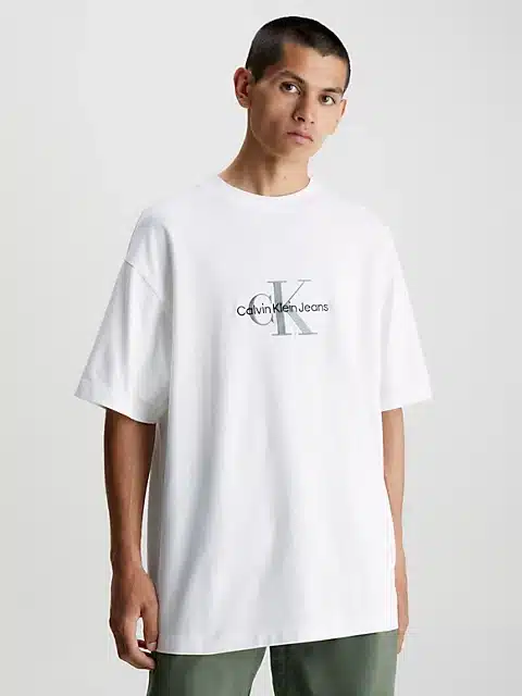 Calvin Klein Archival Mono Logo Tee Bright White