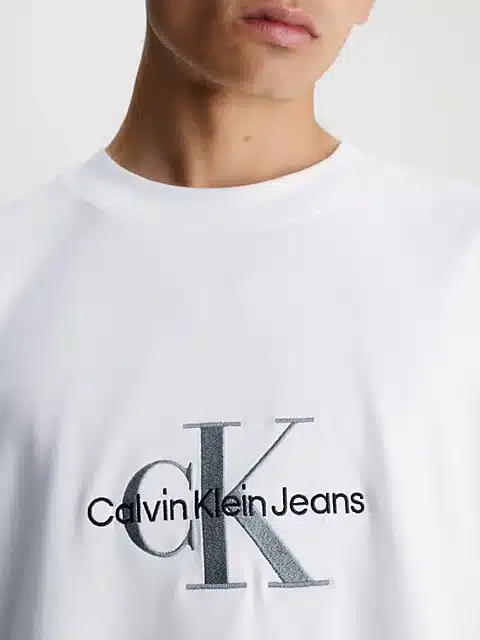 Calvin Klein Archival Mono Logo Tee Bright White