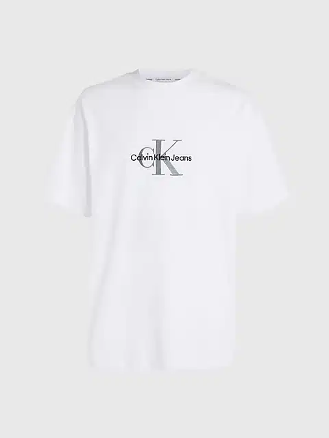 Calvin Klein Archival Mono Logo Tee Bright White