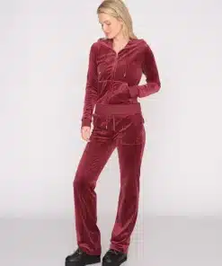 Juicy Couture Classic Velour Robertson Zip Hoodie Tawny Port