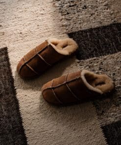 Shepherd Allan slippers Antique Cognac