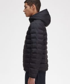 Fred Perry Hooded Insulated Jacket Black