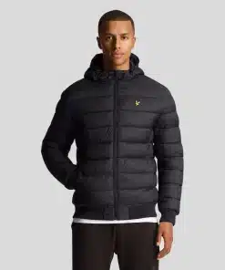 Lyle & Scott Wadded Jacket Jet Black