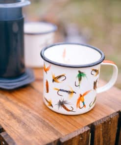 Enamel Mug Fly Fishing