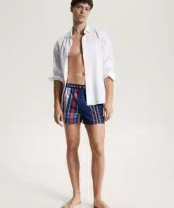 Tommy Hilfiger Original Logo Woven Boxer Plaid Clash