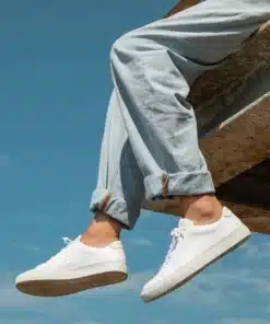 Sneaky Steve Moore Leather Sneaker White