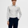 Selected Homme Slimsoho Aop Shirt White