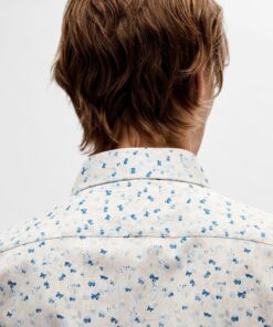 Selected Homme Slimsoho Aop Shirt White