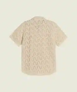 OAS Atlas Cuba Crochet Shirt Ecru